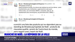 Marché de Noël de Strasbourg: la ville répond aux critiques sur la liste des produits interdits