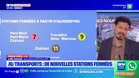 JO 2024: de nouvelles stations fermées à huit jours de la cérémonie d'ouverture