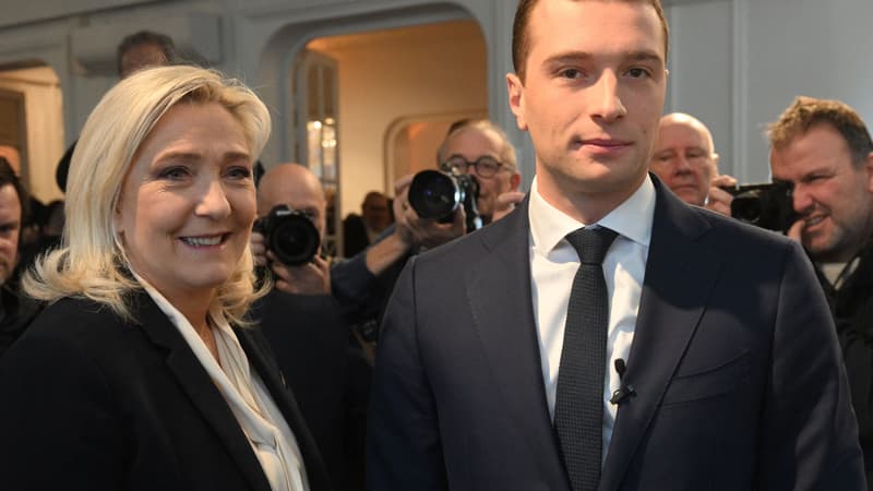 Marine Le Pen et Jordan Bardella le 10 janvier 2023 