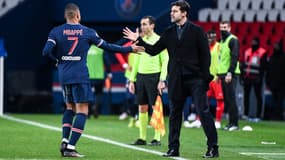 Kylian Mbappé et Mauricio Pochettino - Paris SG