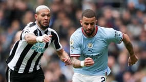 Kyle Walker avec Manchester City contre Newcastle en mars 2023