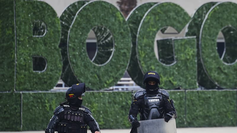 Des policiers colombiens, à Bogota en décembre 2018 (photo d'illustration)