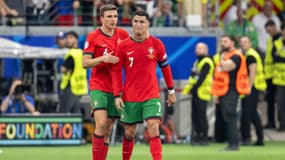 Cristiano Ronaldo pleure après l'élimination du Portugal à l'Euro 2024.