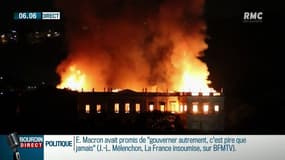 Un incendie impressionnant ravage le Musée National de Rio de Janeiro