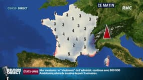 Météo: temps agité avec des averses, températures en hausse