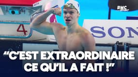 Mondiaux de natation : "Un truc de ouf !", les nageurs français stupéfaits par le record de Marchand