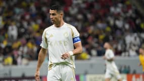 Cristiano Ronaldo lors du match entre Al Gharafa et Al Nassr (1-3, Ligue des champions asiatique), le 25 novembre 2024