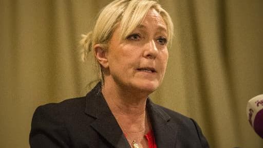 La présidente du FN, Marine Le Pen, le 31 mai 2015 au Caire