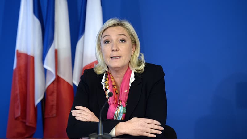 Marine Le Pen le 17 décembre 2013 à Nanterre. 