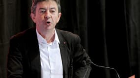 Jean-Luc Mélenchon lors des "remue-méninges" du Parti de gauche, le 24 août 2014 à Saint-Martin-d'Hères.