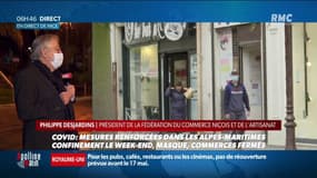 Philippe Desjardins, président de la fédération du commerce niçois et de l’artisanat: "Derrière les commerçants et artisans, il y a des familles. Ces personnes n'ont que cela pour vivre"