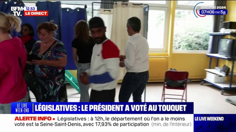 Le ministre de l'Intérieur Gérald Darmanin a voté à Tourcoing à la mi-journée