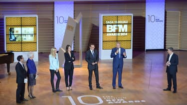 Le groupe Courtin Clarins a reçu le trophée BFM Awards 2014 de la saga familiale.