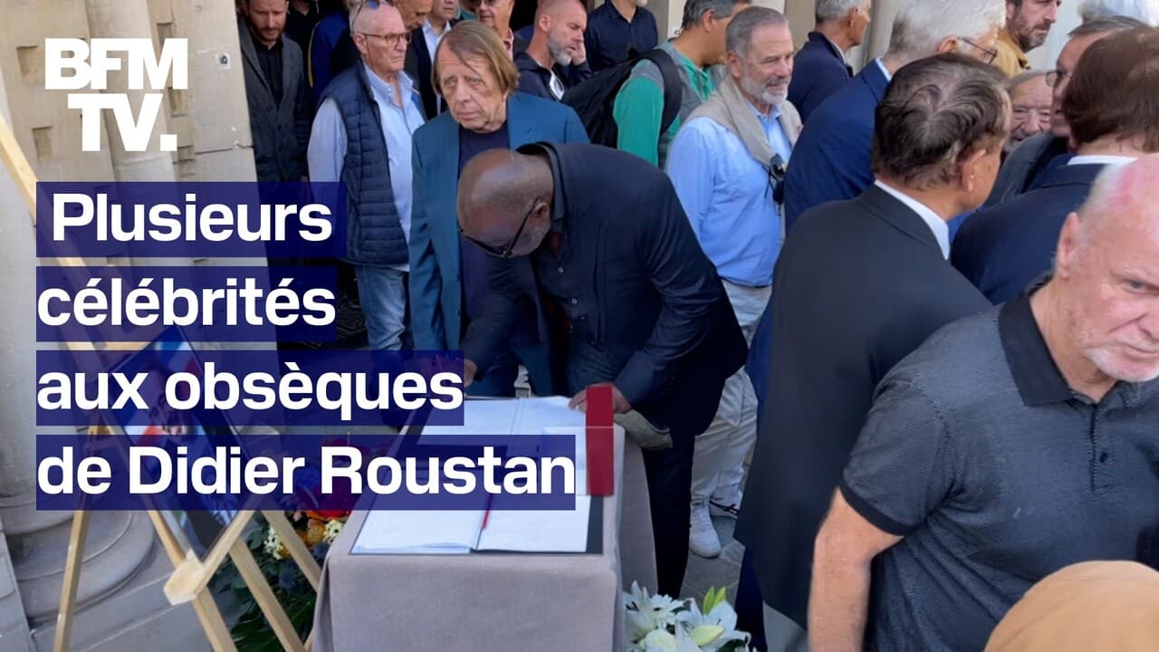 Didier Roustan les images des obsèques du journaliste mort à l'âge de