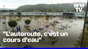 Les images impressionnantes des inondations en Ardèche, dans le Rhône, la Loire et la Haute-Loire  