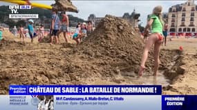 Calvados: le concours du château de sable le plus résistant à la montée de la marée
