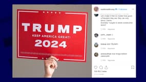 L'affiche de campagne "Trump 2024" 