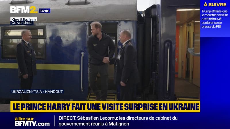 Le Prince Harry en visite surprise en Ukraine