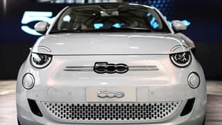 La Fiat 500 électrique lors de sa présentation à l'été 2020.