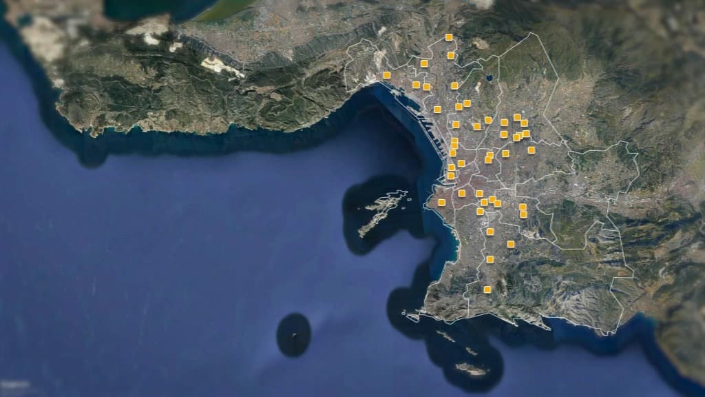 Les 59 écoles "laboratoires" choisies dans le cadre du plan "Marseille en grand".