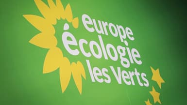 Le logo d'EELV photographié au Havre, le 24 août 2023