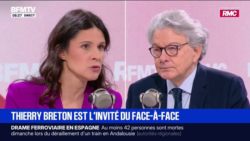 Thierry Breton, ancien commissaire européen: d'après un document officiel, "la stratégie du gouvernement américain est de mettre à mal, de détruire l'Union européenne"