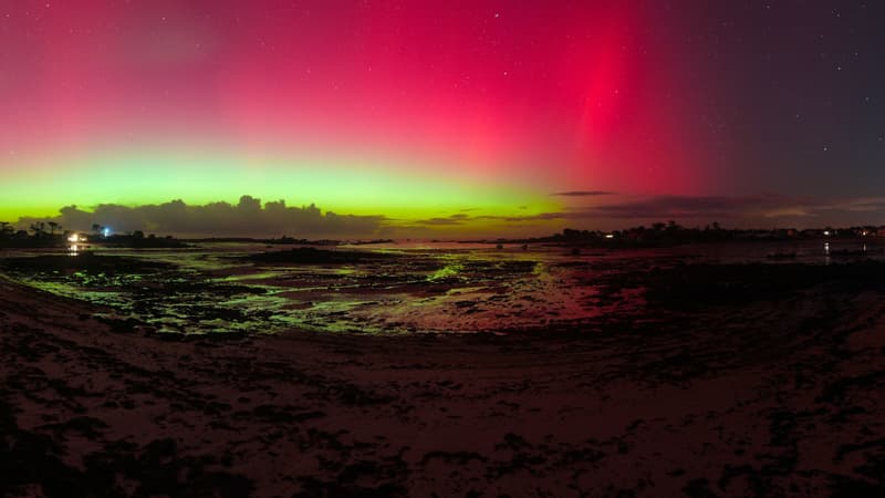 Les images spectaculaires des aurores boréales qui ont illuminé une partie du nord de la France