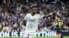 Vinicius célèbre son but contre Gérone le 23 février 2025