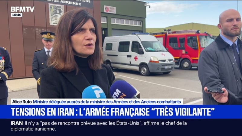 Tensions Iran/États-Unis: l'armée française reste "très vigilante", déclare la ministre déléguée auprès de la ministre des Armées