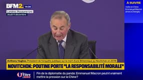 Vladimir Poutine porte la "responsabilité morale" de la mort de la Britannique empoisonnée au Novitchok