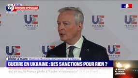 Selon Bruno Le Maire, "l'économie française est peu exposée à la Russie"