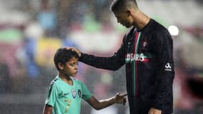 Cristiano Ronaldo et son fils en 2018