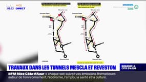 Début des travaux dans les tunnels de la Mescla et de Reveston, fermés jusqu'en juin 2024