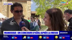 Manosque: un concours d'aïoli après la messe