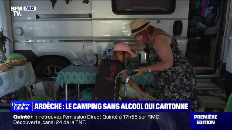 En Ardèche, ce camping est le seul en France où l'on trinque avec de l'eau et pas avec de l'alcool