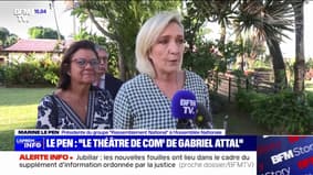 Marine Le Pen "attend de voir la réalité" des annonces de Gabriel Attal sur la violence des jeunes