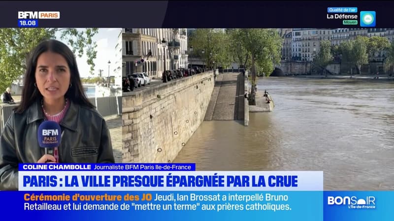 Paris: la ville globalement épargnée par la crue de la Seine