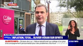 Pour Olivier Véran, le plafond annoncé par TotalÉnergies sur le prix des carburants "protège les automobilistes"