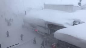 Les images des rafales de vent hier à Val Thorens