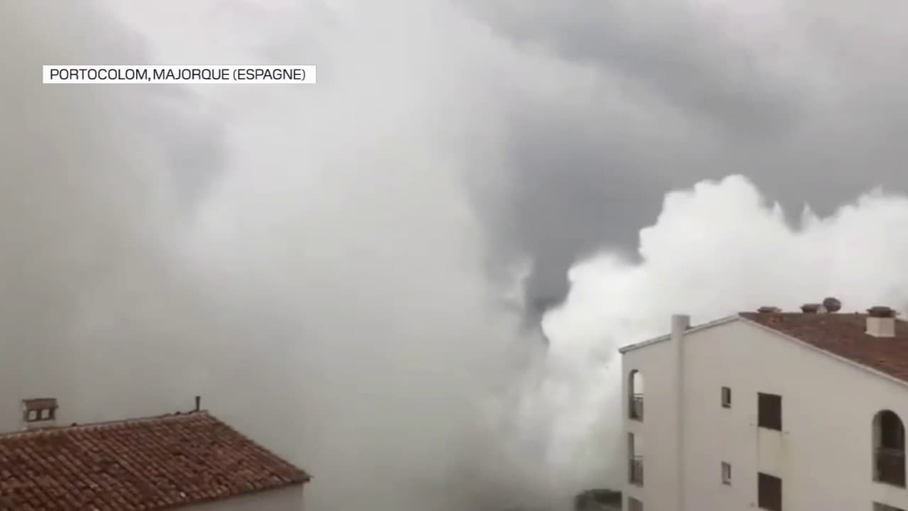 Tempête Gloria: les images de vagues immenses dépassant les immeubles à ...