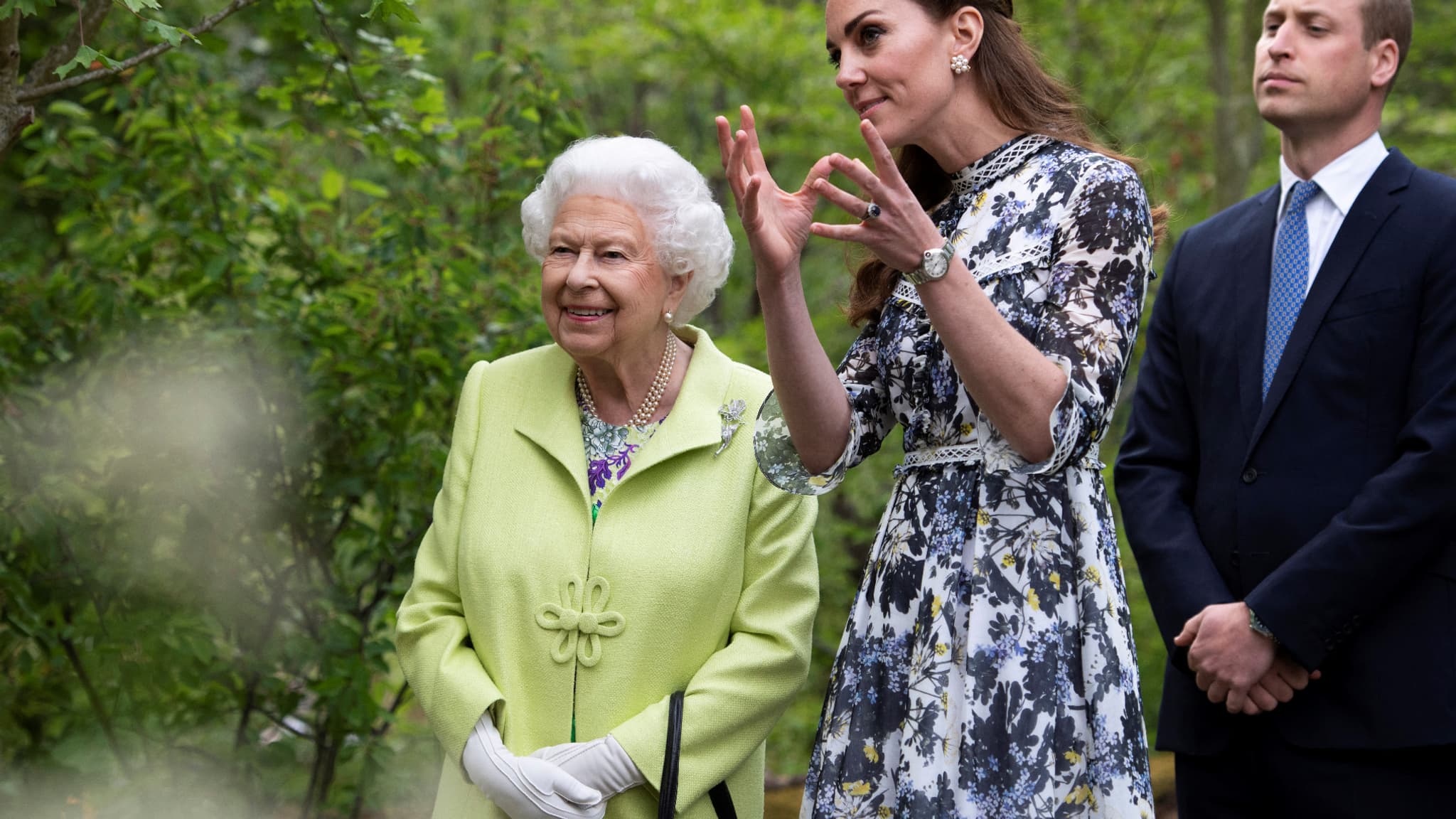La reine et Kate Middleton en 2019