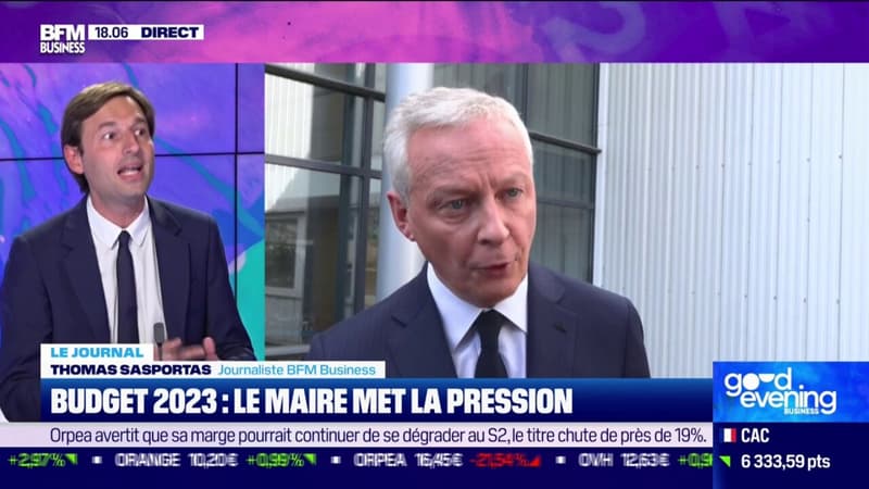 Chèque alimentaire, CVAE..., Bruno Le Maire met la pression pour 2023