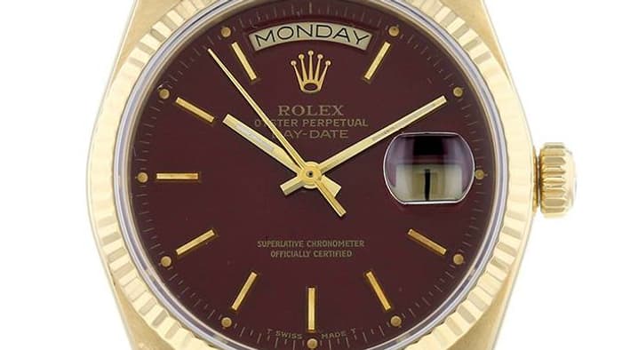 La montre bracelet Rolex Day-Date et or jaune, proposée par Collector Square.