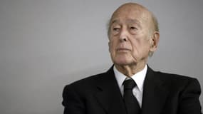 Valéry Giscard  d'Estaing au Bourget, près de Paris, le 14 octobre dernier.
