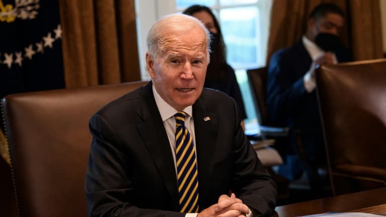 Le président américain Joe Biden à la Maison Blanche le 12 novembre 2021