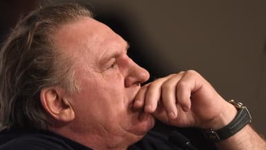 Gérard Depardieu en promotion à Cannes le 22 mai 2015