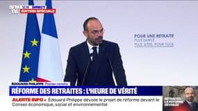 Réforme des retraites: "Le temps est venu de construire un système universel de retraites" déclare Édouard Philippe