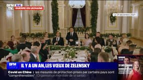 Il y a un an, Volodymyr Zelensky faisait ses vœux aux Ukrainiens dans un décor fastueux