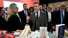 Emmanuel Macron au Festival du Livre de Paris, le 12 avril 2024