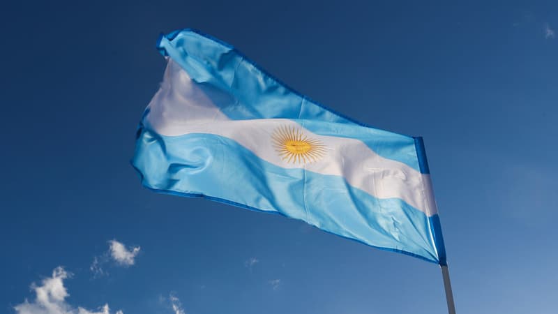Le drapeau de l'Argentine. PHOTO D'ILLUSTRATION